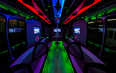 party bus with fancy interiors